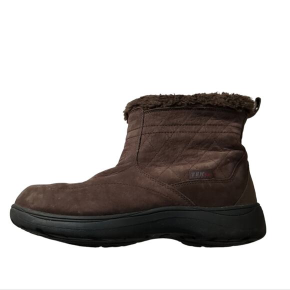 L.L Bean Brown Suede Ankle Length Booties SZ 9 1/2M - Picture 1 of 4